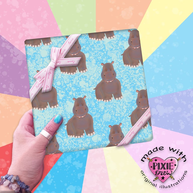 Hippopotamus Gift wrap 