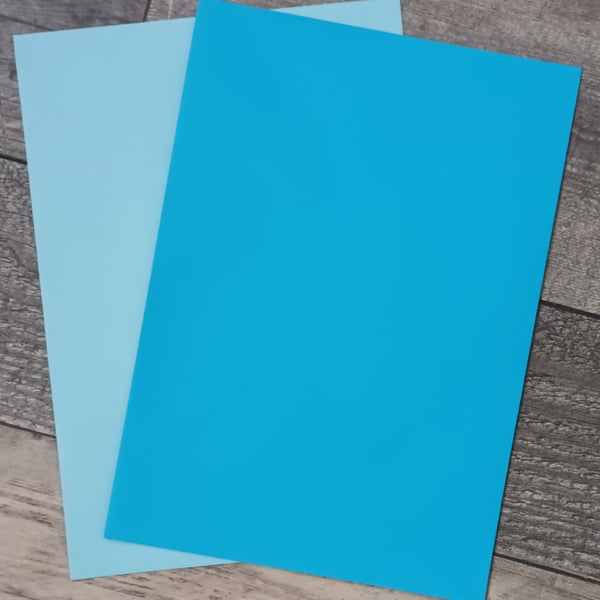 C5 A5 Ocean Blue And Baby Blue Envelopes. Cardmaking, Pack Of 6. 120gsm