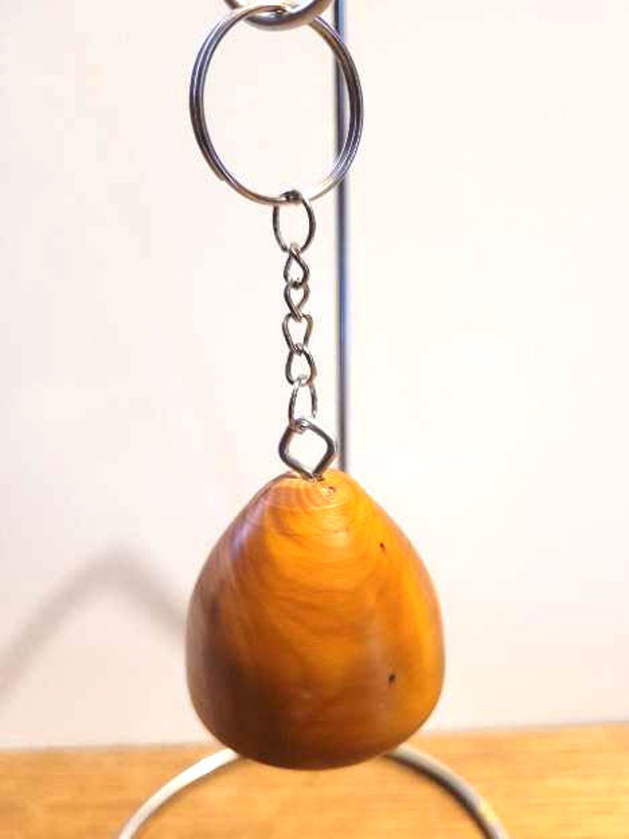 Plummet shape yew keyring handbag charm