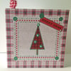 Christmas Card Pack,'Seasonal Stitches' Hand Finished Xmas Cards 5pk