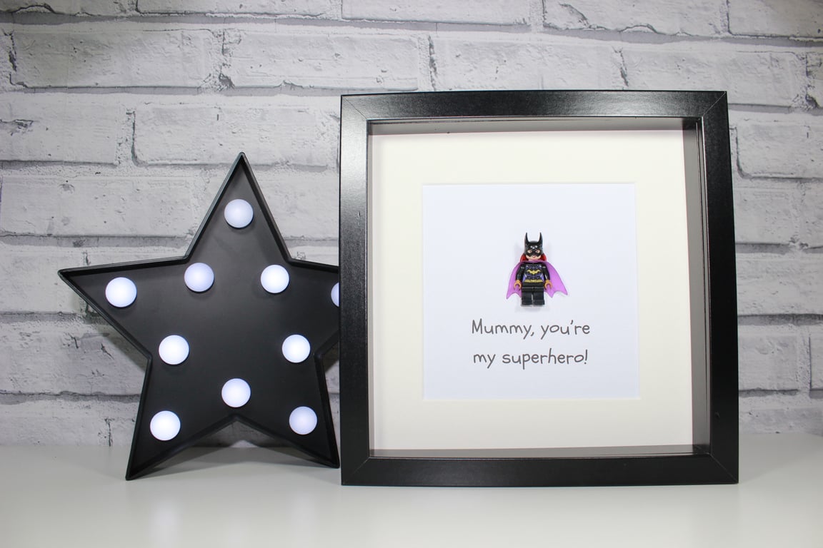 MOTHERS DAY - FRAMED LEGO BATGIRL - AWESOME