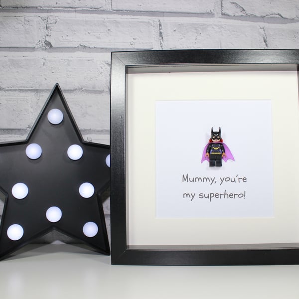 MOTHERS DAY - FRAMED LEGO BATGIRL - AWESOME