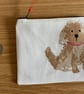 Poodle Coin Purse, handmade in the UK
