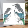 Magpies Greeting card 