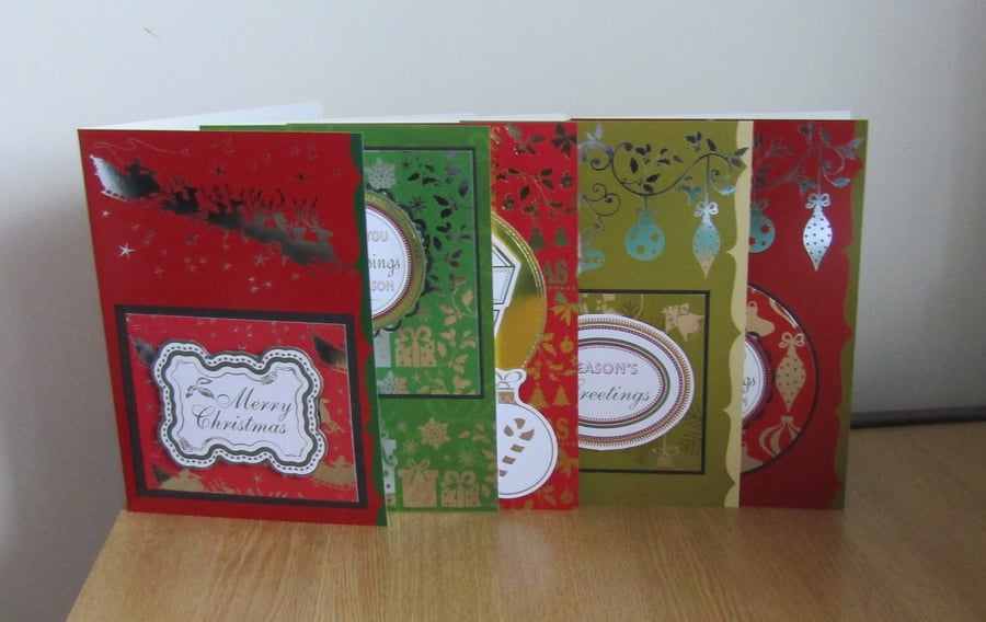 BBX24 Luxury Foil Christmas Cards - Set of 5