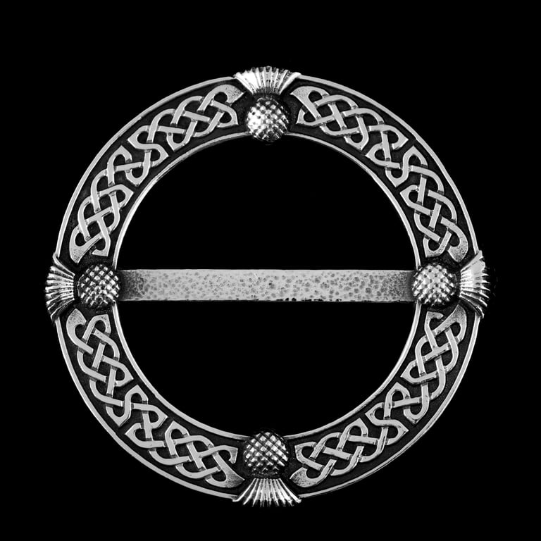 Thistle Pewter Scarf Ring