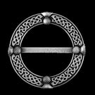 Thistle Pewter Scarf Ring