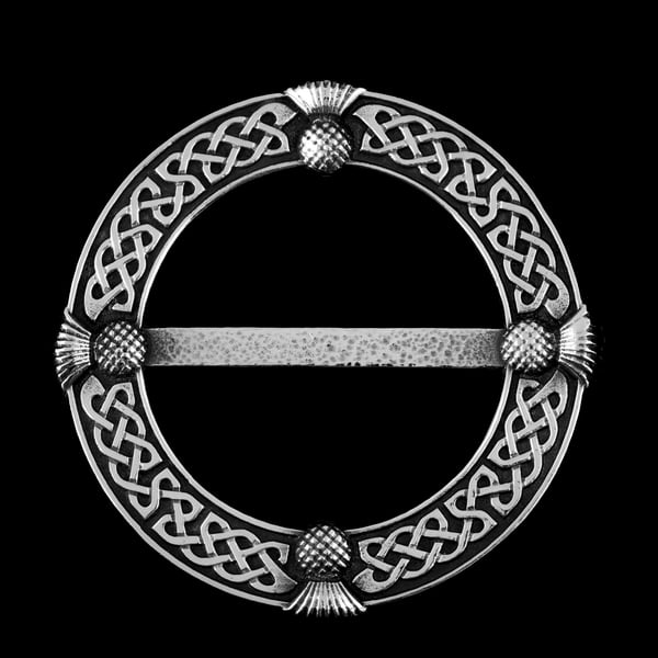 Thistle Pewter Scarf Ring