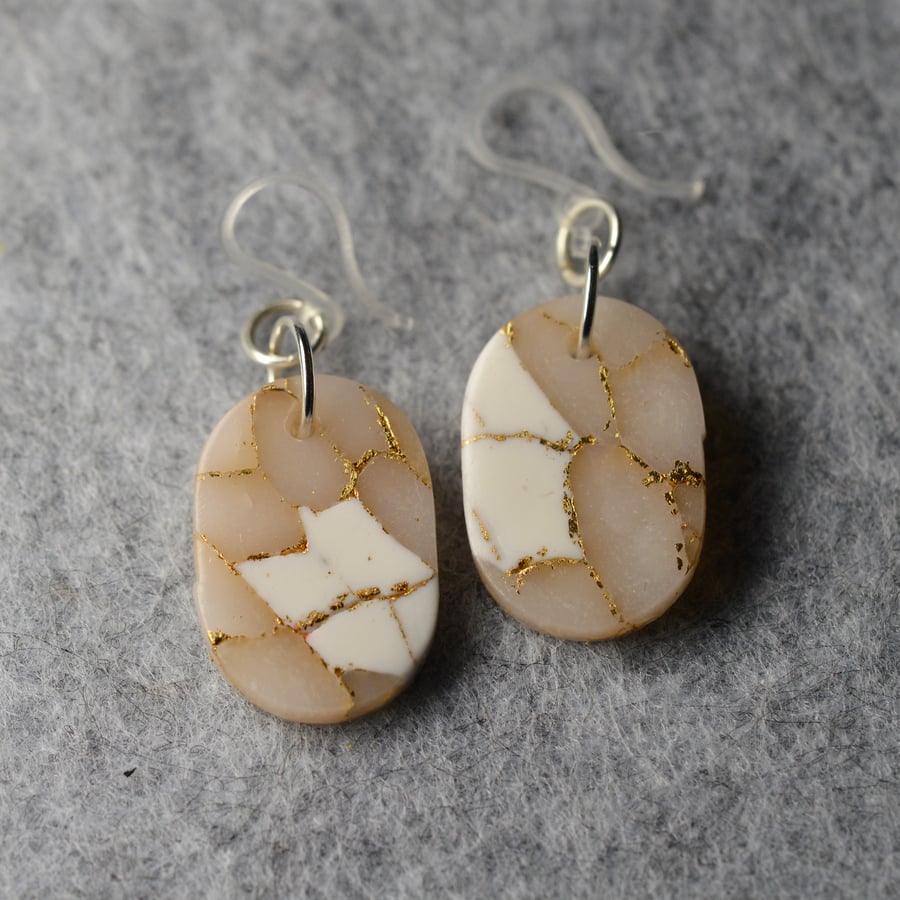 Polymer Clay Drop Earrings 