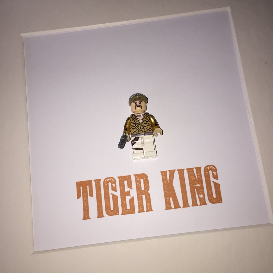 TIGER KING - FRAMED CUSTOM MINIFIGURE - JUST AWESOME