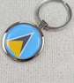 St Lucia Flag Keyring