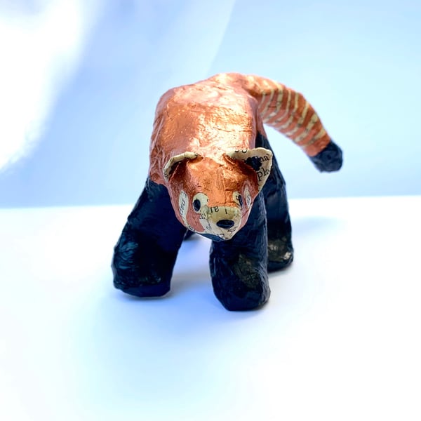Paper Red Panda - whimsical cute animal art for creating a cozy home atmosphere