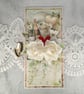 Luxury Handmade Wedding Card. Romantic 3D Wedding Card in Kraft Window Box(G) - Image 6