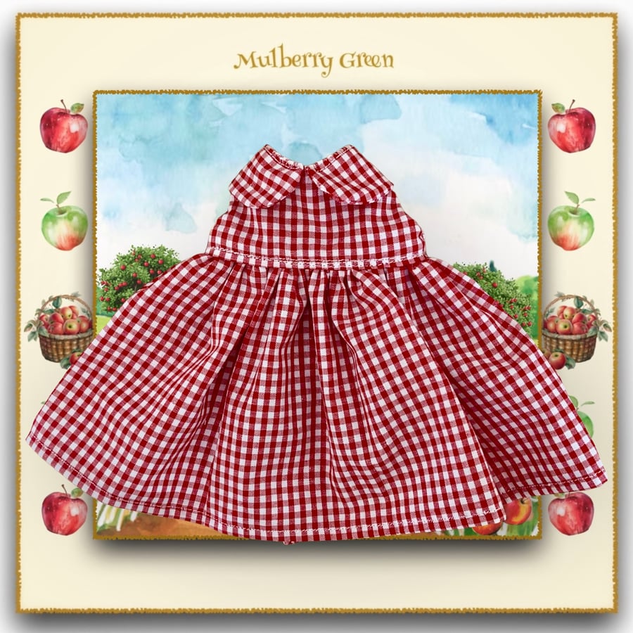 Red Checked School Dress