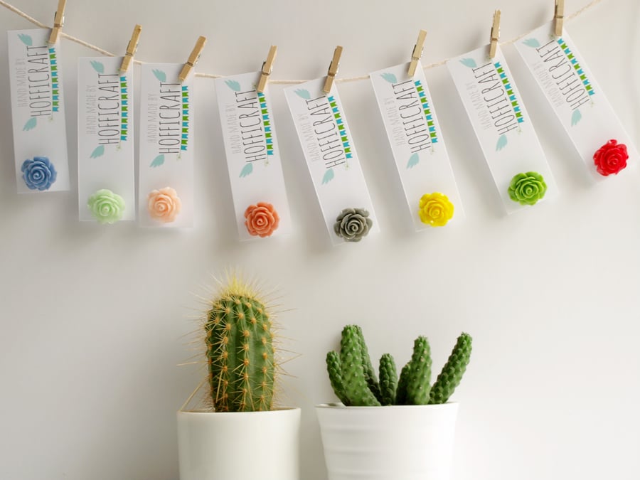 Rose Resin Lapel Pins