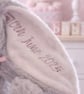Personalised Bunny Soft Toy, Name & Date Keepsake, Baby Birth Gift, Newborn Gift - Image 5