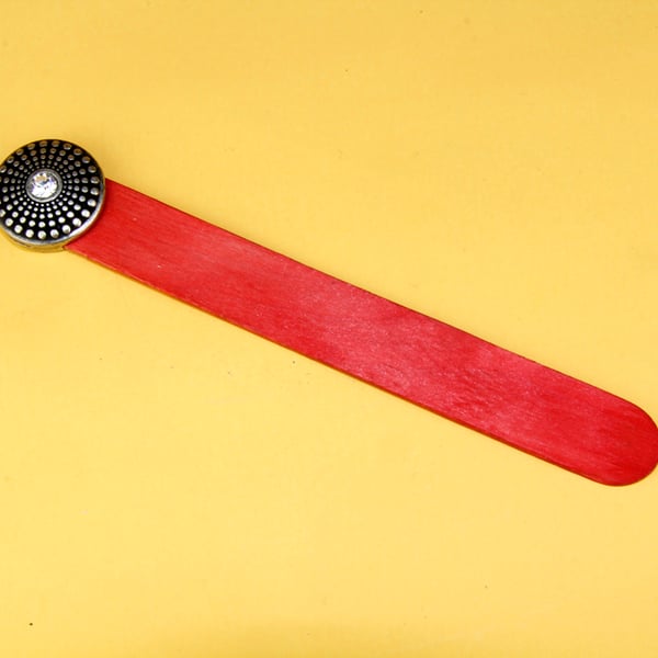 7-7 RED LOLLYPOP STICK BOOKMARK