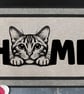 Bengal Cat Home Door Mat No.2 - All Weather Doormat - 45x70cm 