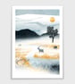 Roam Free Illustrated Art Print  - Image 2