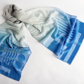 Limited Edition silk viscose devoré velvet scarf