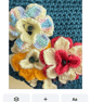 Handmade Floral Crochet Crossbody Bag with Gold Coloured Chain Removable & Snap  - Image 2