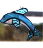 SOLD Dolphin Suncatcher Stained Glass Handmade - Image 2