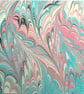 Waved gothic pattern marbled art greeting card - Image 2