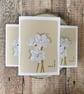 December Birth Flower Card, Paperwhites, Birthday Card, Floral Greeting Cards, B