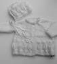 Hand knitted matinee coat and bonnet - Image 4