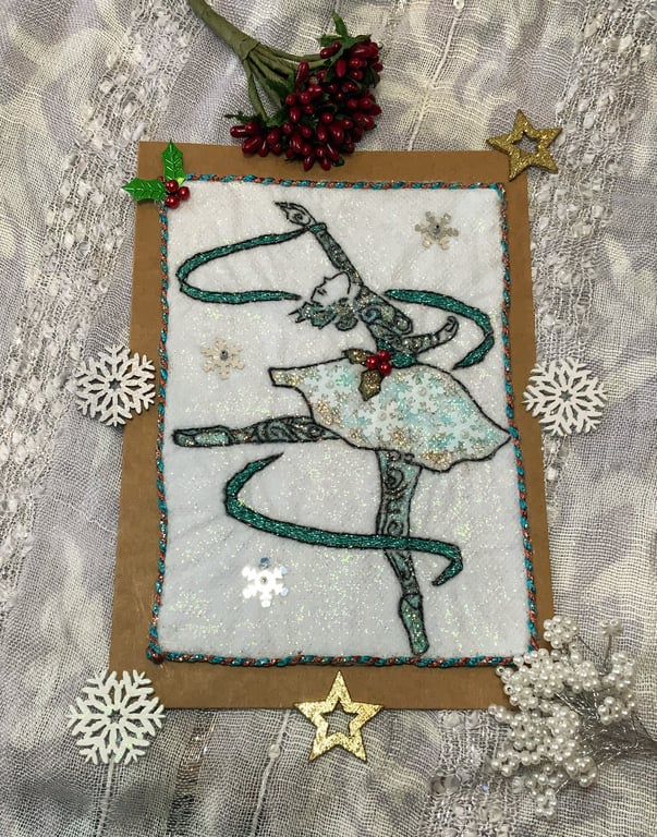 Sugar Plum Fairy  Christmas Card.