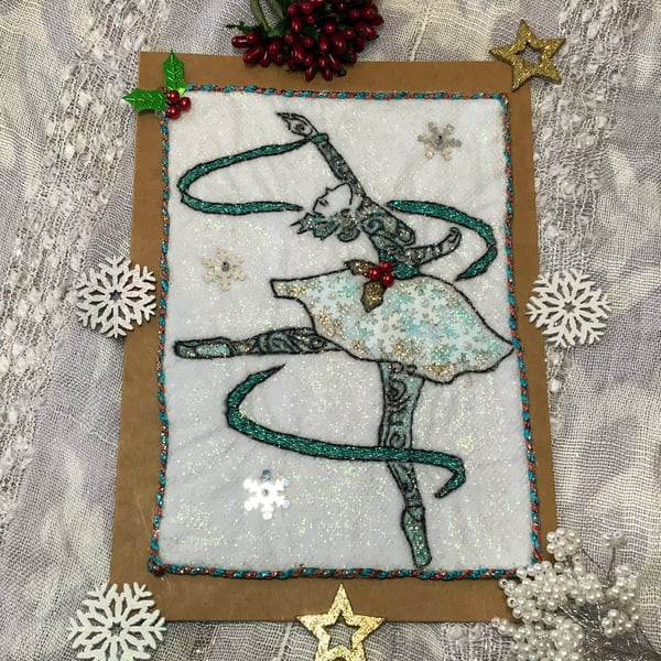 Sugar Plum Fairy  Christmas Card.