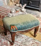Felted Rabbit-Foot-Stool