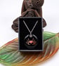 Cancer Fused Glass Pendant with Real Platinum Lustre Symbol - Image 9