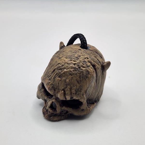 3D Printed Hand-Painted Skull Rear View Mirror Charm Car Interior Decoration