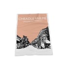 Cheadle Hulme, Greater Manchester retro travel print style Art Towel (1)