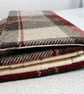 Brown and taupe bi fold tweed wallet, coin purse, keyring and wallet gift set - Image 8