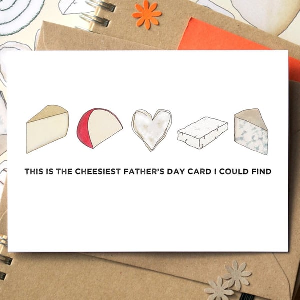 Funny Cheesy Father's Day Card