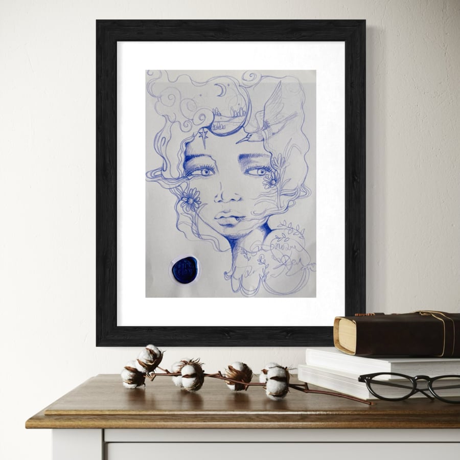 In Her Eyes - Original Artwork - Artist Study Sketch 