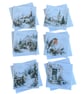 Traditional Winter Christmas Card Set of Six Square Seasonal Greetings Cards - Image 2