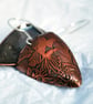 Magpie Triangle Shape Copper and Silver Earrings - Image 1