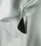 Earrings, Sterling Silver and Copper Long Triangle Dropper Earrings - Image 5