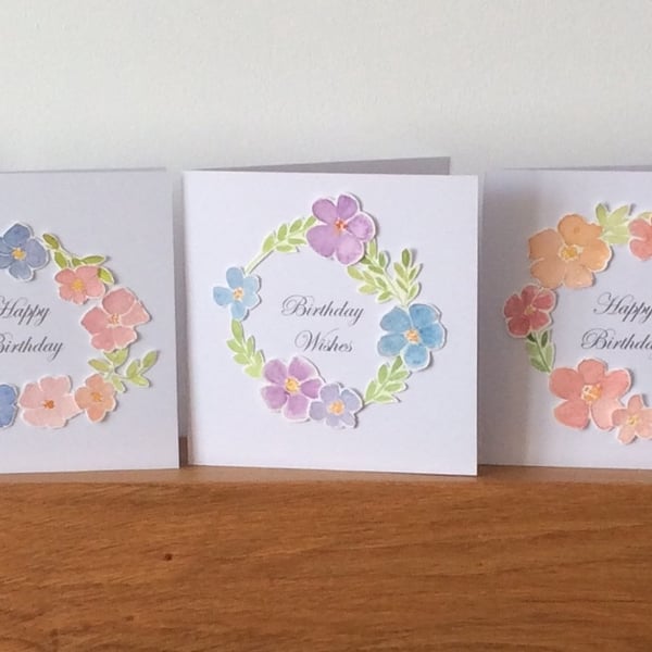 Floral Design Birthday Cards (Pack of 5) Bundle 2