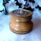 OAK TEA LIGHT CANDLE HOLDER