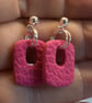 Small Rectangle Drop Earrings - Image 6