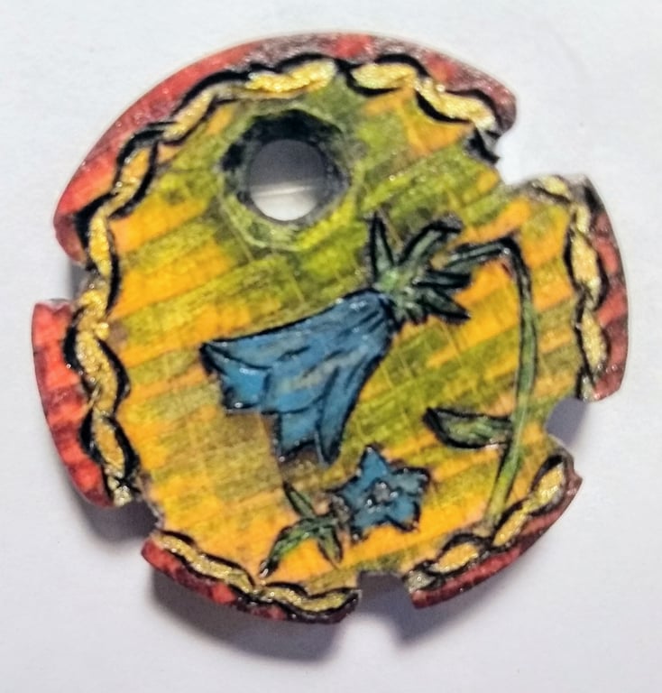 bluebell pendant or keyring totem