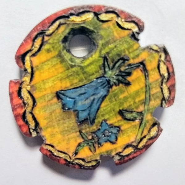 bluebell pendant or keyring totem