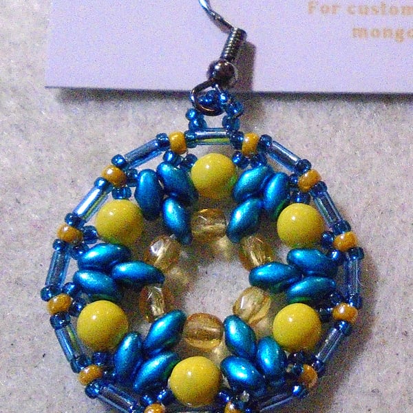 1920s-style bead earrings (customisable)