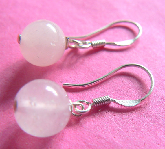 Rose Quartz Drop Earrings