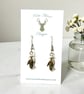 Charm Earrings - Silver Penguin