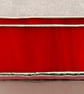 Stained glass business card holder - rich red